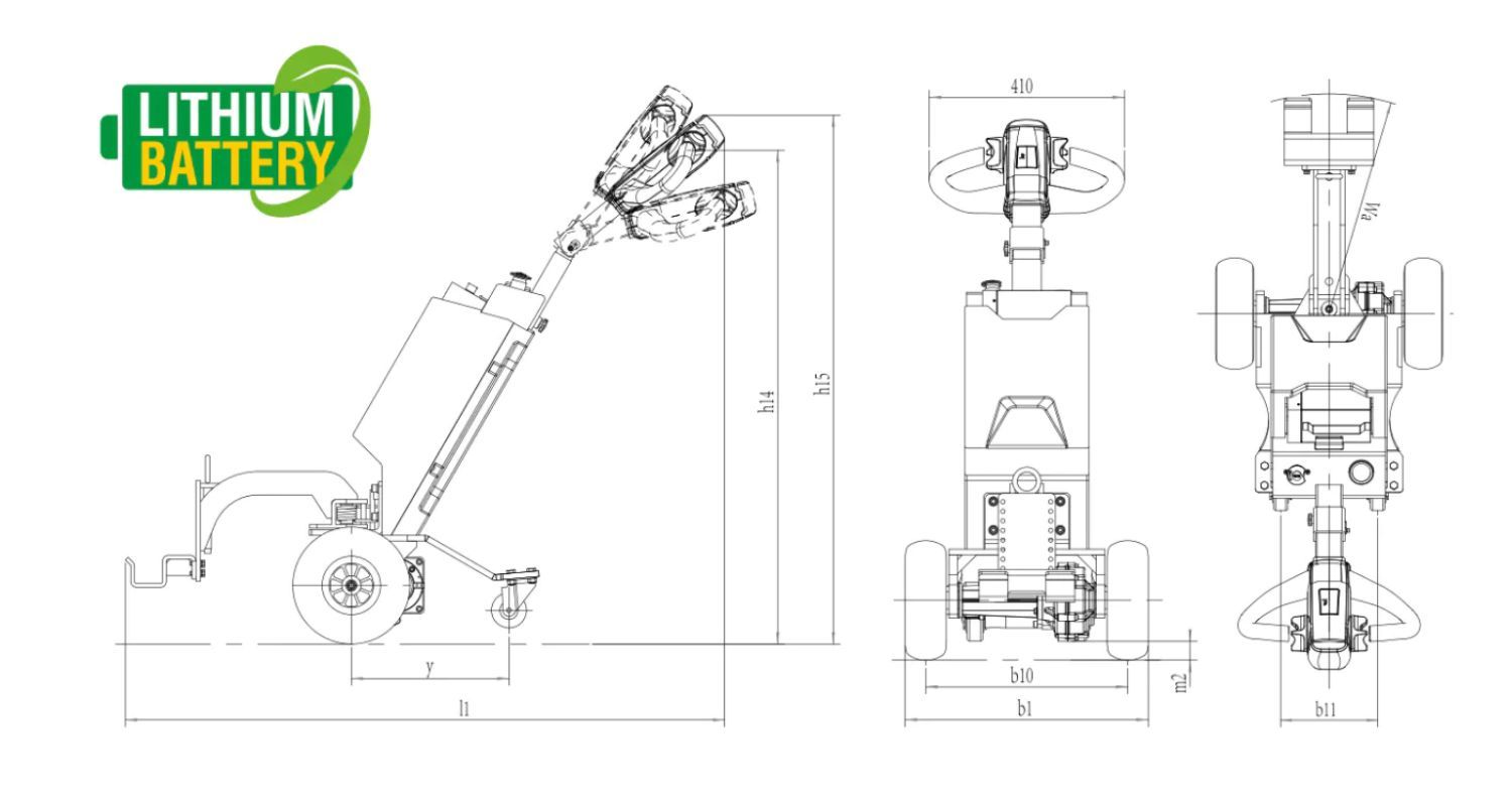 Xe Kéo Hàng Điện Pin Lithium QDD10W-Li 4 xe-keo-hang-dien-pin-lithium-qdd10w-li-1
