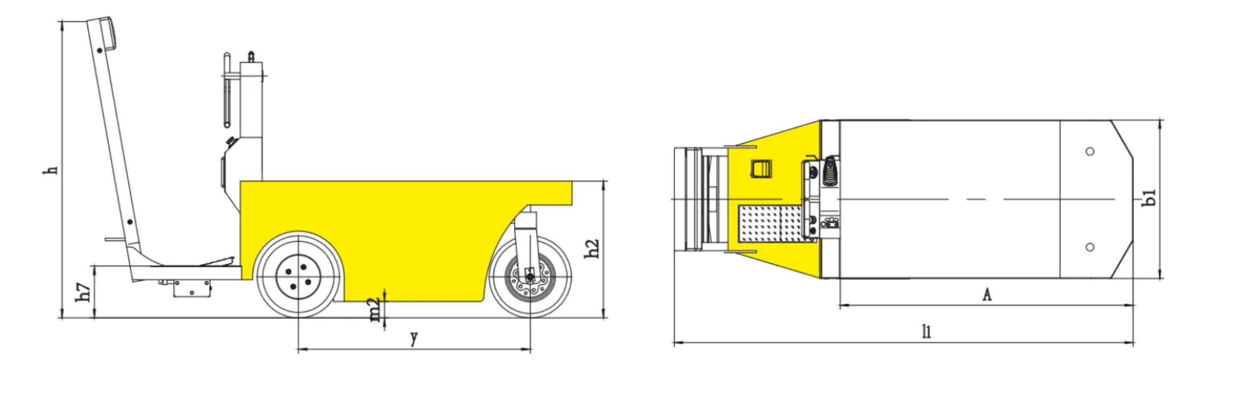 Xe Kéo Hàng Điện QDD25R 4 xe-keo-hang-dien-qdd25r-1