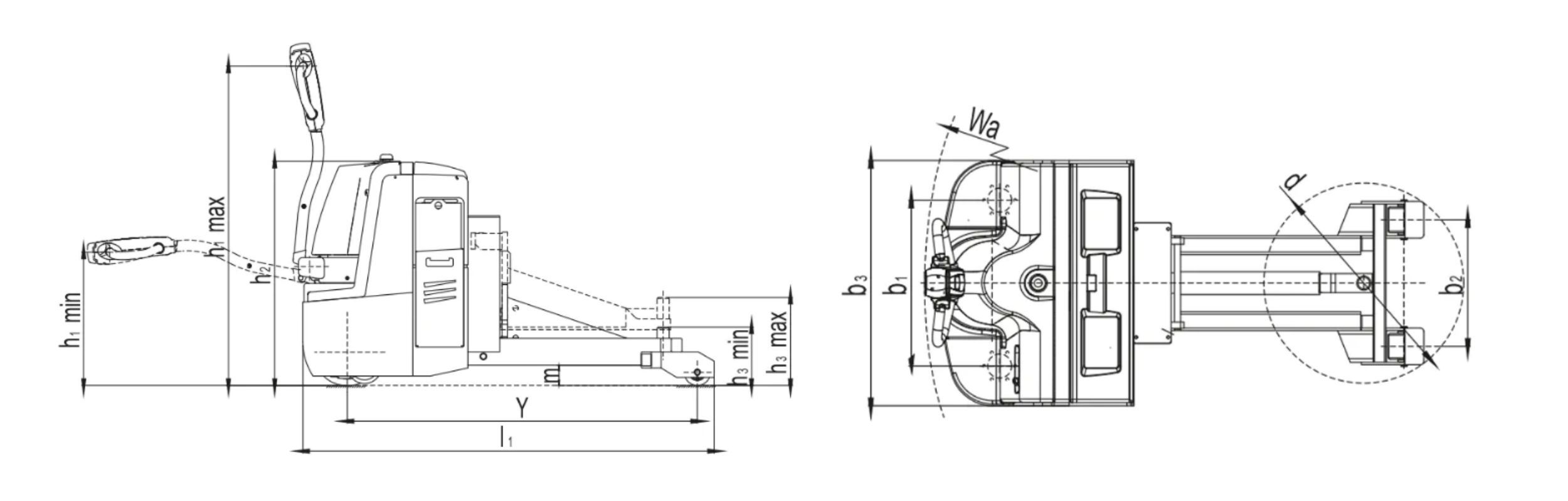 Xe Kéo Hàng QDD25W 4 xe-keo-hang-qdd25w-1