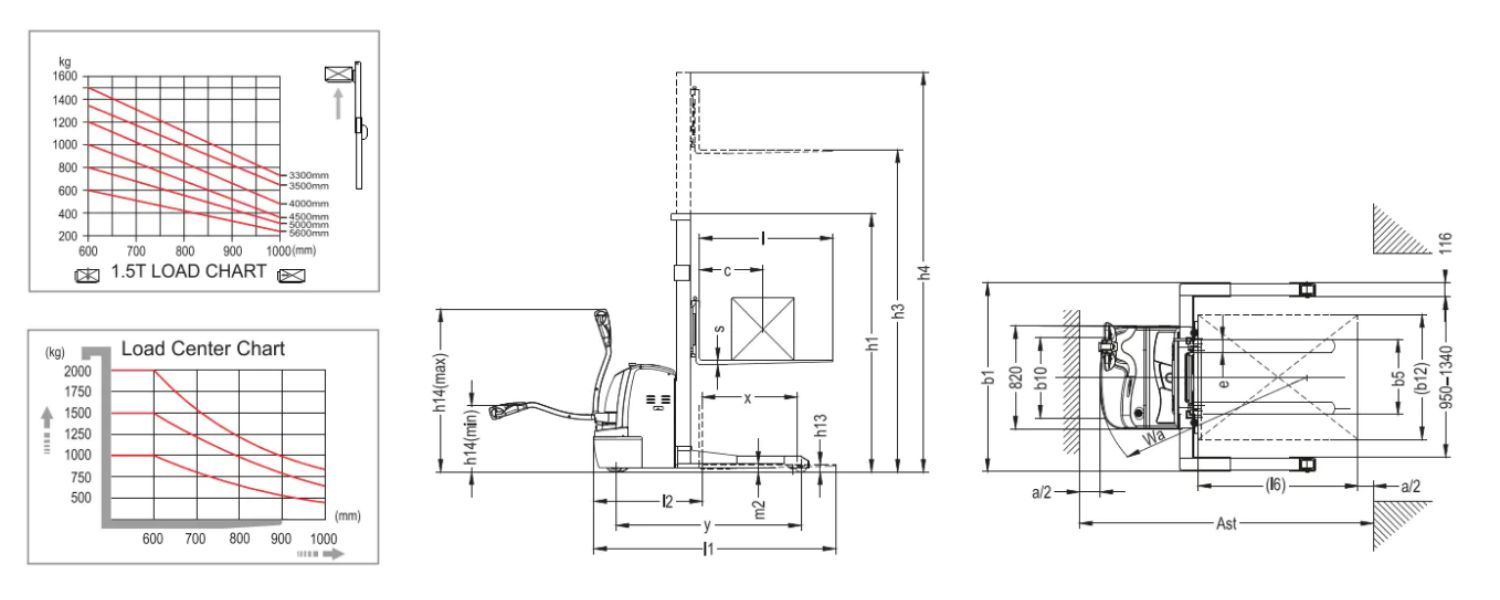 Xe Nâng Tay Điện Cao CTDR15 2 xe-nang-tay-dien-cao-ctdr15-1