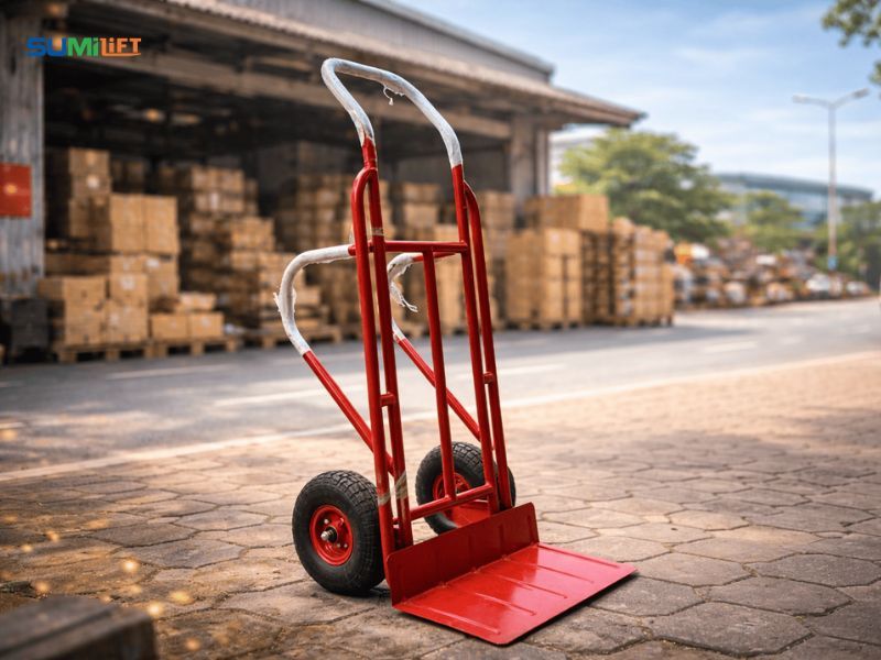 Xe đẩy hàng 2 bánh 150kg dễ điều khiển và đáp ứng tốt nhu cầu sử dụng thường xuyên