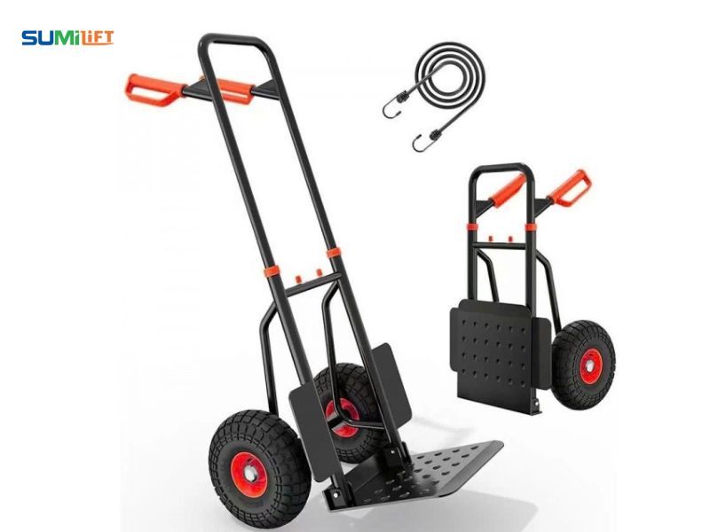 Dòng xe đẩy hàng 2 bánh 300kg được nhiều doanh nghiệp lựa chọn khi muốn tối ưu năng suất.
