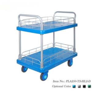 Xe Đẩy Hàng 4 Bánh 2 Tầng 250kg Có Lan Can PLA250-T2-HL2-D 3 xe-day-hang-4-banh-2-tang-250kg-co-lan-can-pla250-t2-hl2-d-1