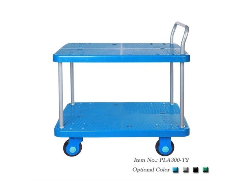 Xe Đẩy Hàng 4 Bánh 2 Tầng 300kg PLA300-T2 2 xe-day-hang-4-banh-2-tang-300kg-pla300-t2-2