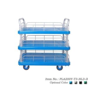 Xe Đẩy Hàng 4 Bánh 3 Tầng 200kg Có Lan Can PLA200Y-T3-HL3-D 3 xe-day-hang-4-banh-3-tang-200kg-co-lan-can-pla200y-t3-hl3-d-2