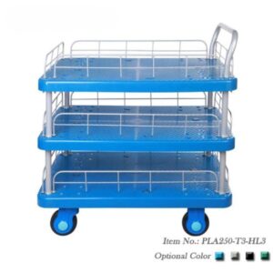 Xe Đẩy Hàng 4 Bánh 3 Tầng 250kg Có Lan Can PLA250-T3-HL3 3 xe-day-hang-4-banh-3-tang-250kg-co-lan-can-pla250-t3-hl3-2