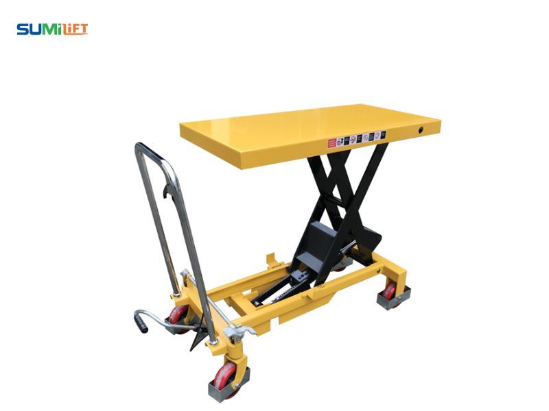Xe nâng mặt bàn thủy lực 500kg thường được lựa chọn cho tần suất nâng hạ ở mức vừa phải.