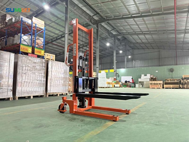 Xe nâng tay tải trọng 1 tấn nhỏ gọn vận chuyển pallet trong kho hàng